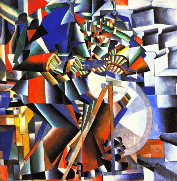  Malevich Lienzo - el afilador de cuchillos 1912 Kazimir Malevich